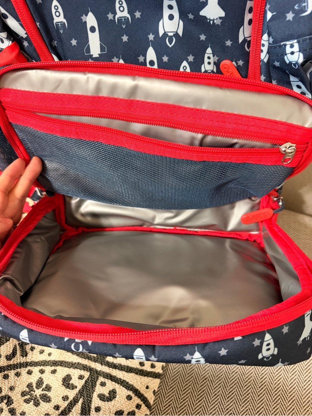 Bentgo Kids Space Rockets Backpack - Picture 6 of 9